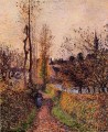 El camino de Basincourt 1884 Camille Pissarro paisaje